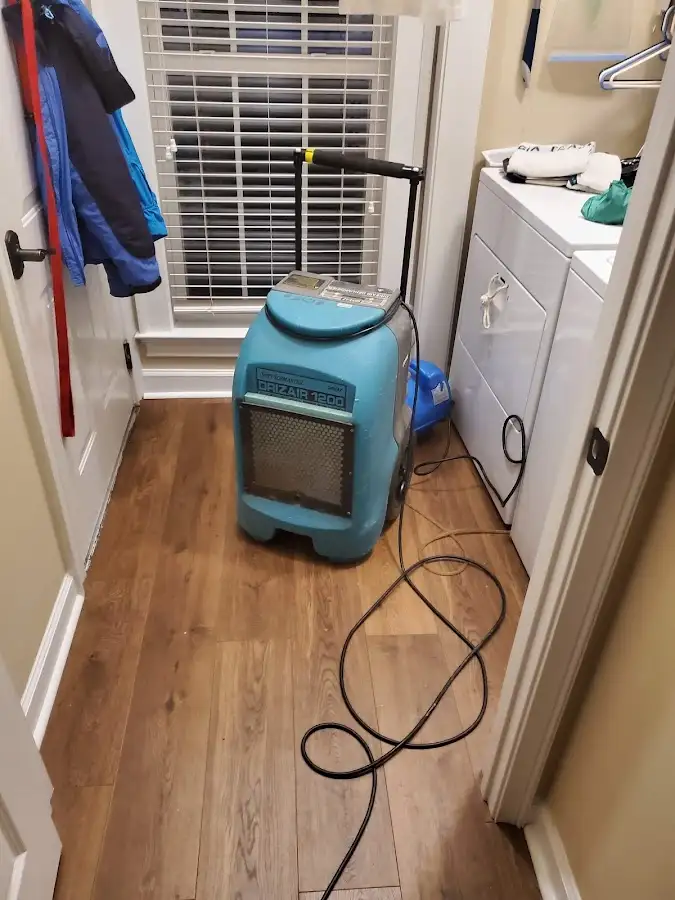 Commercial dehumidifier deployed for Flood Damage Cleanup in Milton